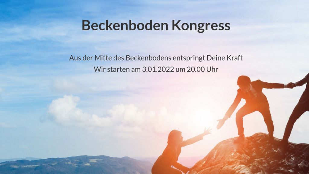 Zum kostenfreien Beckenboden Kongress