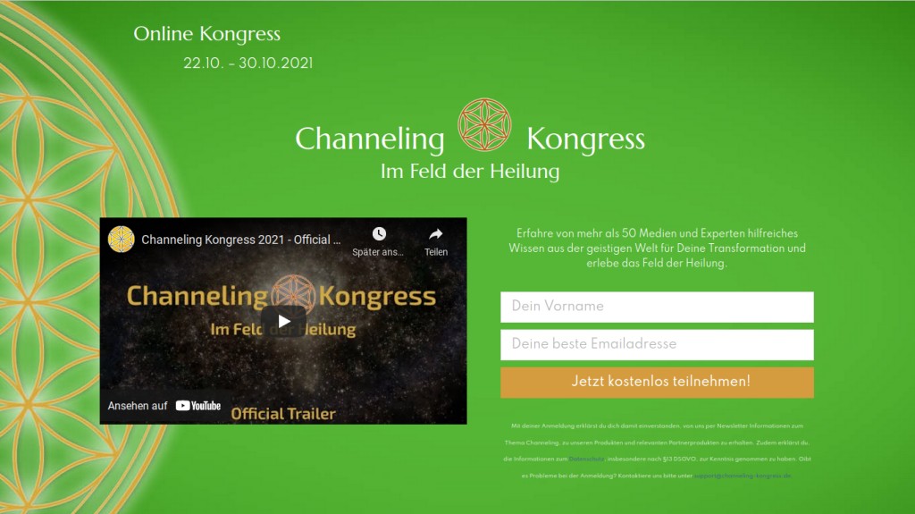 Zum kostenfreien Channeling Online-Kongress