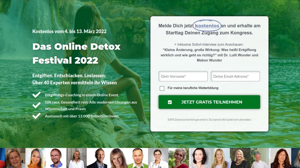 Hier geht's zum kostenlosen Online Detox Festival
