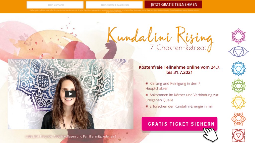 Zum kostenlosen Retreat: Kundalini Rising