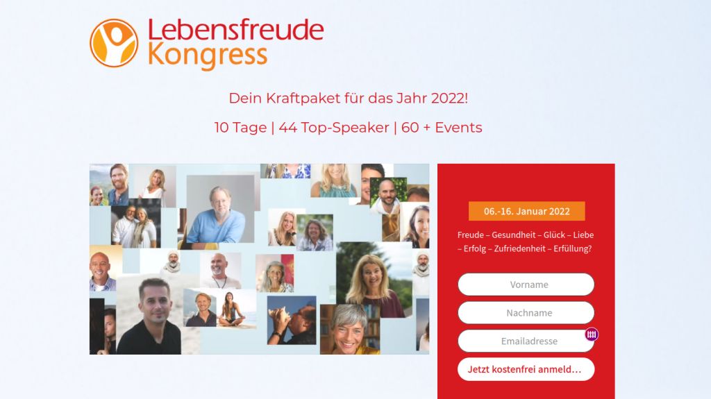 Hier geht's zum kostenlosen Lebensfreude-Kongress