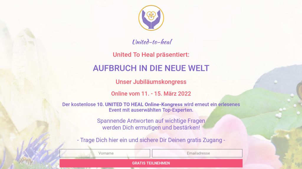Zum kostenfreien: United to heal - Jubiläumskongress