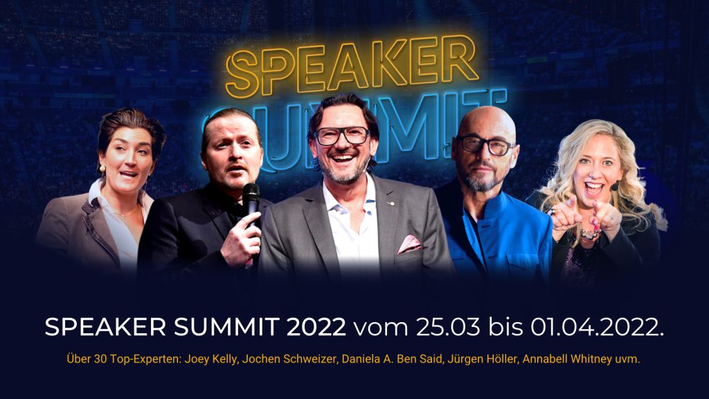 Zum kostenfreien SpeakerSummit 2022
