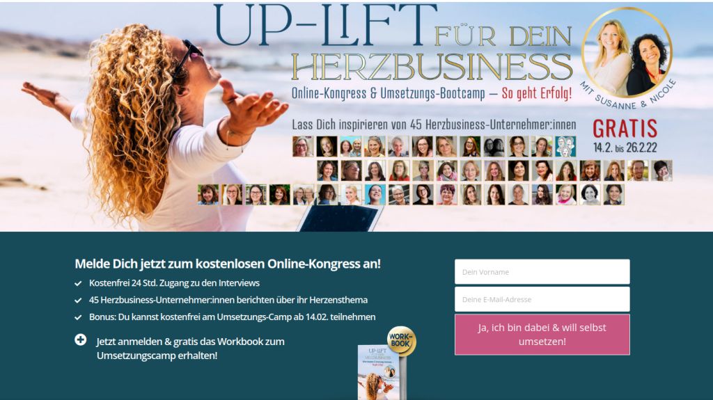 Zum kostenfreien UP-Lift für Dein Herzbusiness