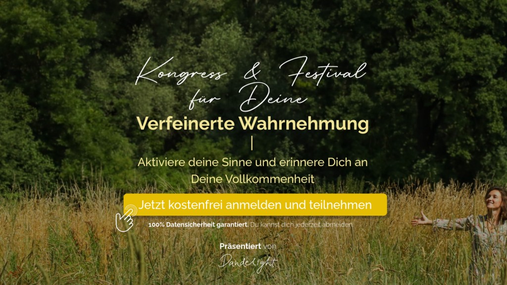 Zum kostenfreien Kongress: Verfeinerte Wahrnehmung