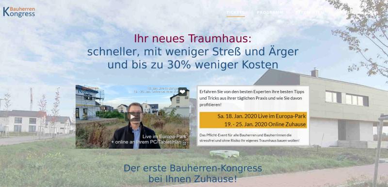 Hier geht's zum kostenlosen Bauherren Online-Kongress