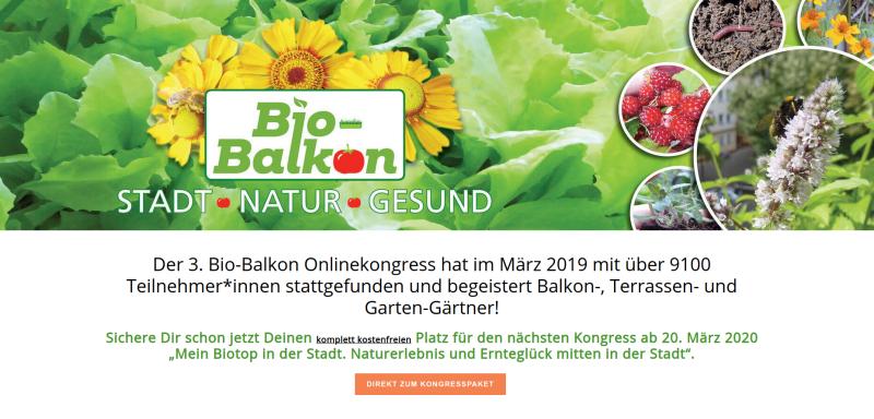 Hier geht's zur kostenlosen Bio-Balkon Onlinekongress 2020