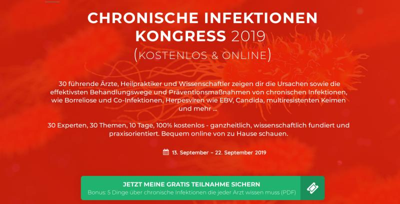 >> Hier geht's zum kostenlosen Chronische Infektionen Kongress 2019 <<