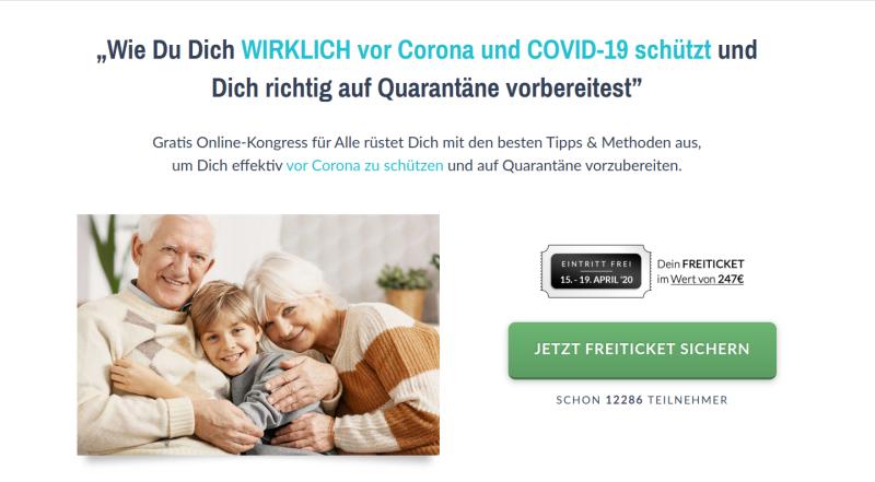 Hier geht's zum kostenlosen Corona-Schutz Online-Kongress