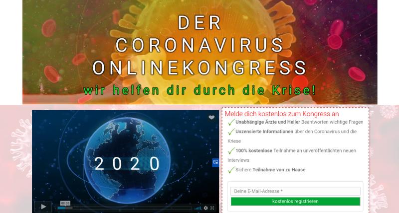 Hier geht's zum kostenlosen Coronavirus Kongress