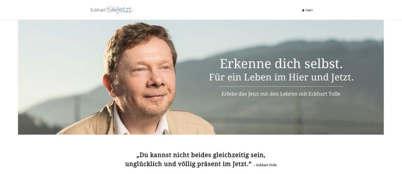 Hier geht's zur Eckhart Tolle Mitgliedschaft