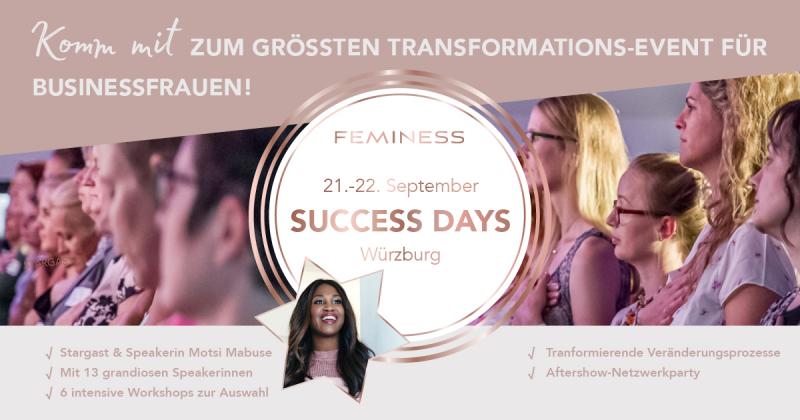Hier geht's zu den Feminess Success Days in Würzburg