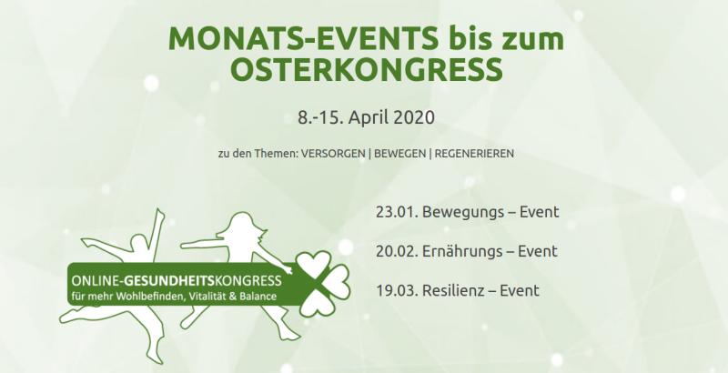 Hier geht's zum kostenlosen Online - Gesundheits­kongress