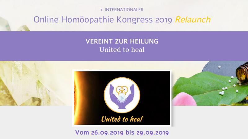 Hier geht's zum kostenlosen Online Homöopathie Kongress 2019 Relaunch