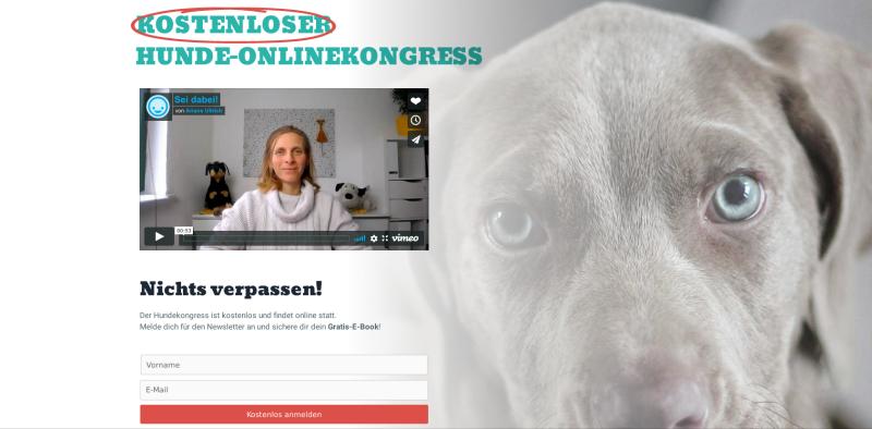 Hier geht's zum kostenlosen Hunde OnlineKongress