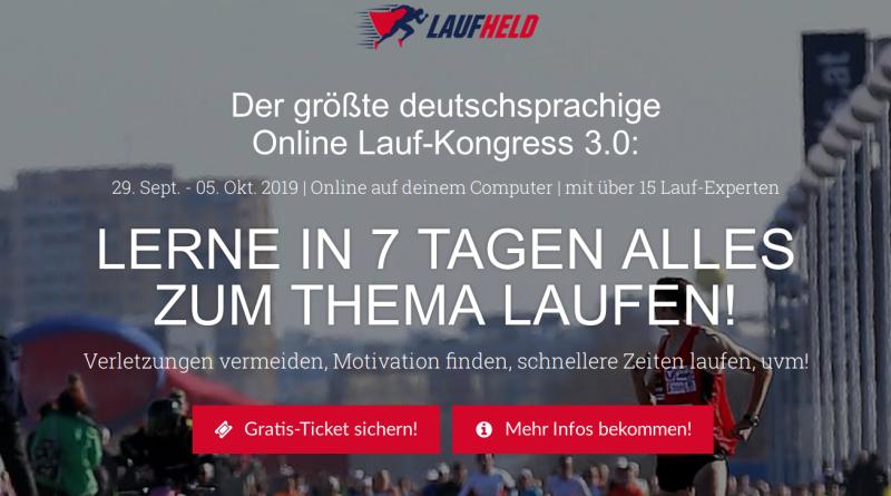 Dein gratis Ticket zum größten deutschsprachigen Online Lauf-Kongress 3.0