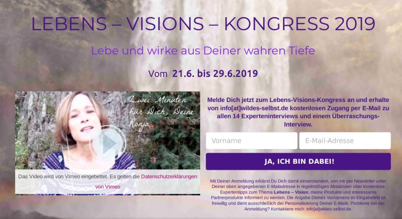 LEBENS – VISIONS – KONGRESS 2019 - Lebe und wirke aus Deiner wahren Tiefe