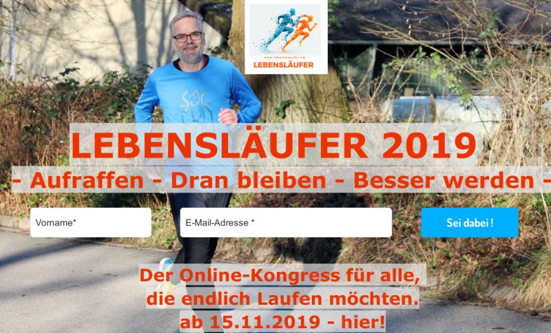 Hier geht's zum kostenlosen LEBENSLÄUFER 2019 Online Kongress