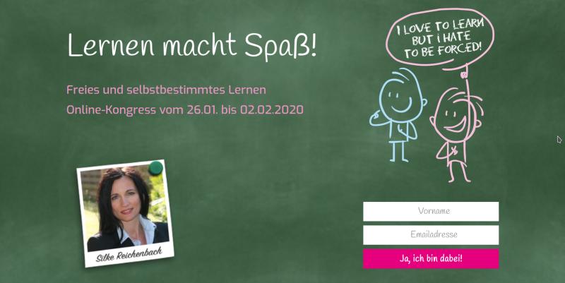 Hier geht's zum kostenlosen Lernen macht Spaß! Online-Kongress