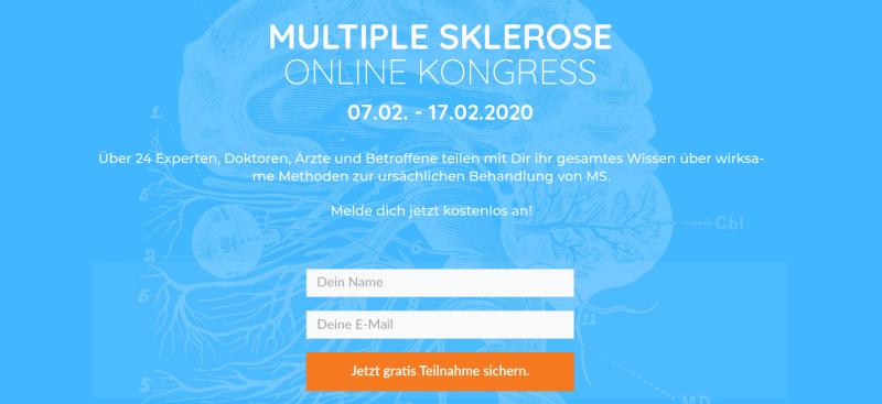 Hier geht's zum kostenlosen Multiple Sklerose Online-Kongress 