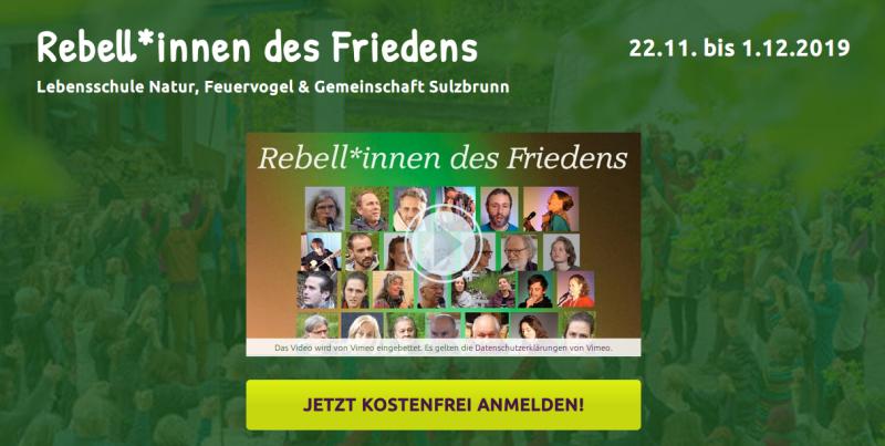 Hier geht's zum kostenlosen "Rebell*innen des Friedens" Kongress