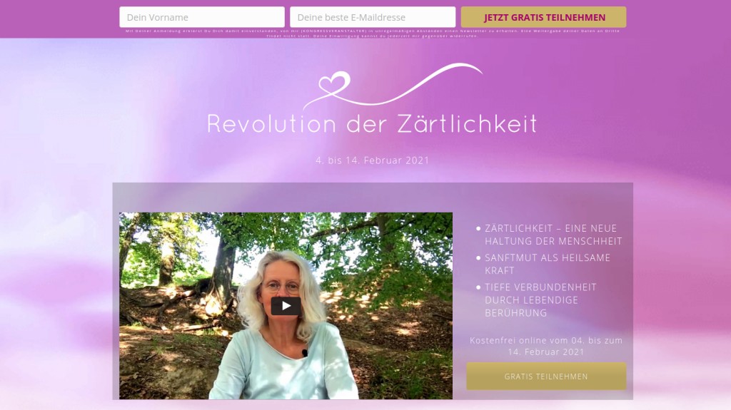 Hier geht's zur kostenlosen Revolution der Zärtlichkeit