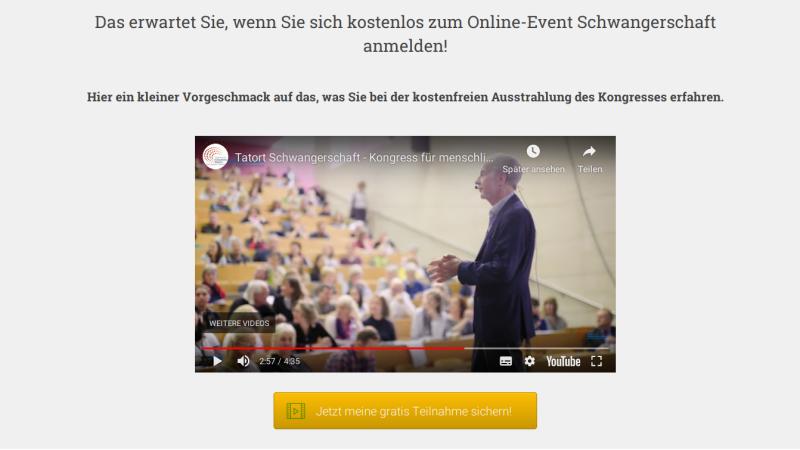 Hier geht's zum kostenlosen Online-Event Schwangerschaft