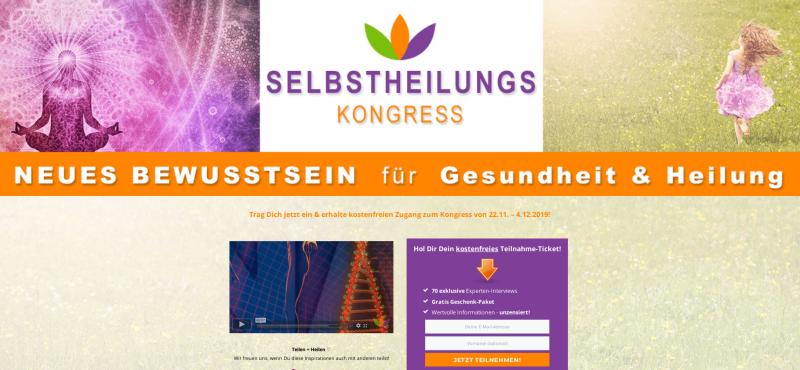 Hier geht's zum kostenlosen Selbstheilungs Kongress