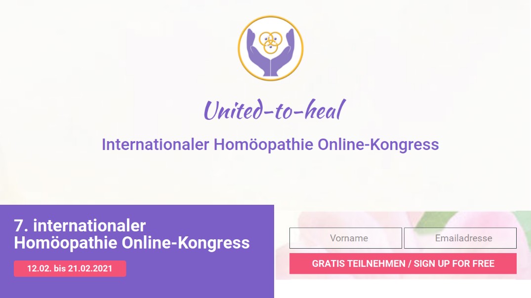 Hier geht's zum kostenlosen Online Homöopathie Kongress