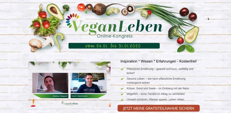 Hier geht's zum kostenlosen VeganLeben Online-Kongress