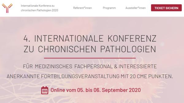 Hier geht's zur 4. Internationale Konferenz zu chronischen Pathologien