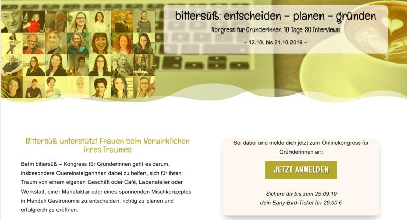 Sei dabei und melde dich jetzt zum kostenlosen Onlinekongress für Gründerinnen an