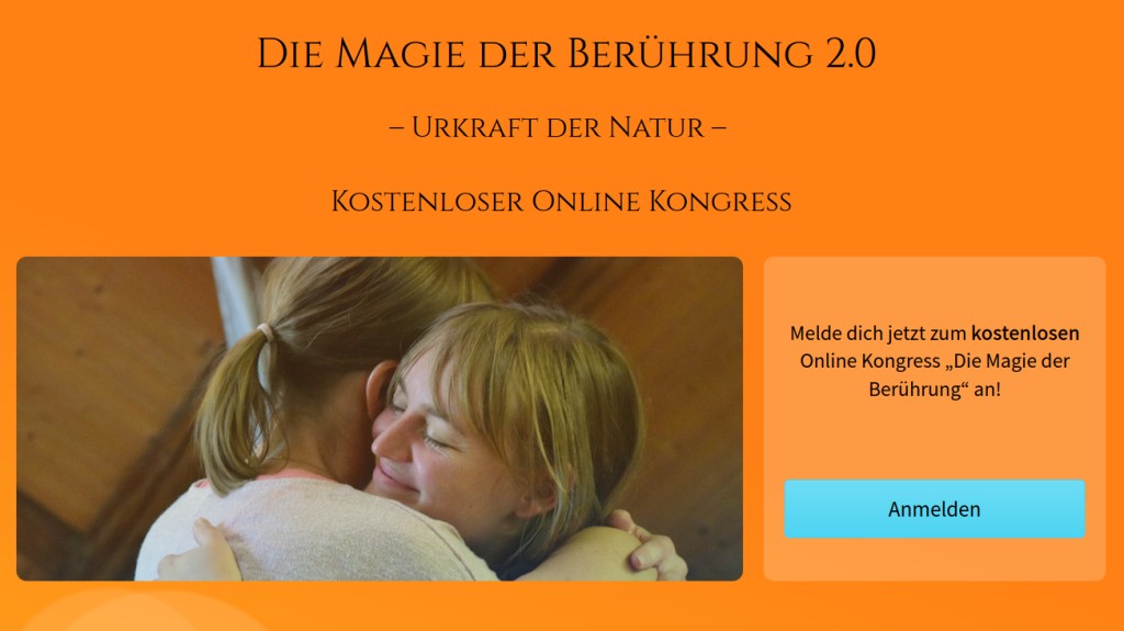 Hier geht's zum kostenlosen Kongress: Die Magie der Berührung