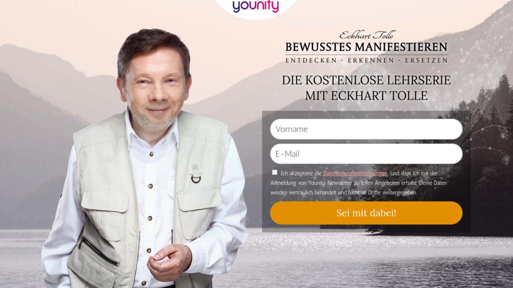 Hier geht's zur kostenlosen Lehrserie: Bewusstes Manifestieren