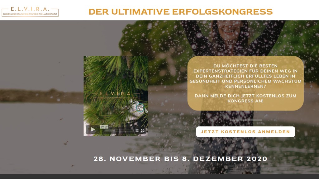Hier geht's zum kostenlosen Elvira Erfolgskongress