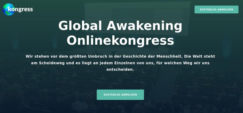 Hier geht's zum kostenlosen Global Awakening Onlinekongress