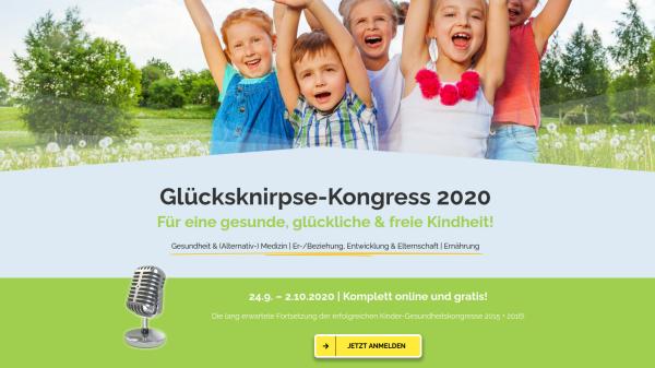 Hier geht's zum kostenlosen Glücksknirpse-Kongress 2020