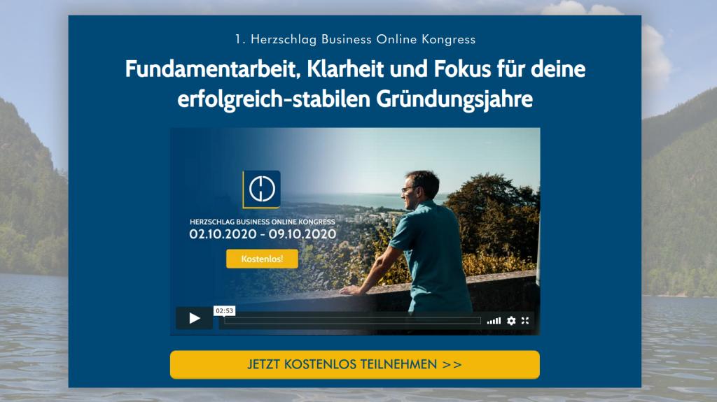 Hier geht's zum kostenlosen Herzschlag Business Online Kongress