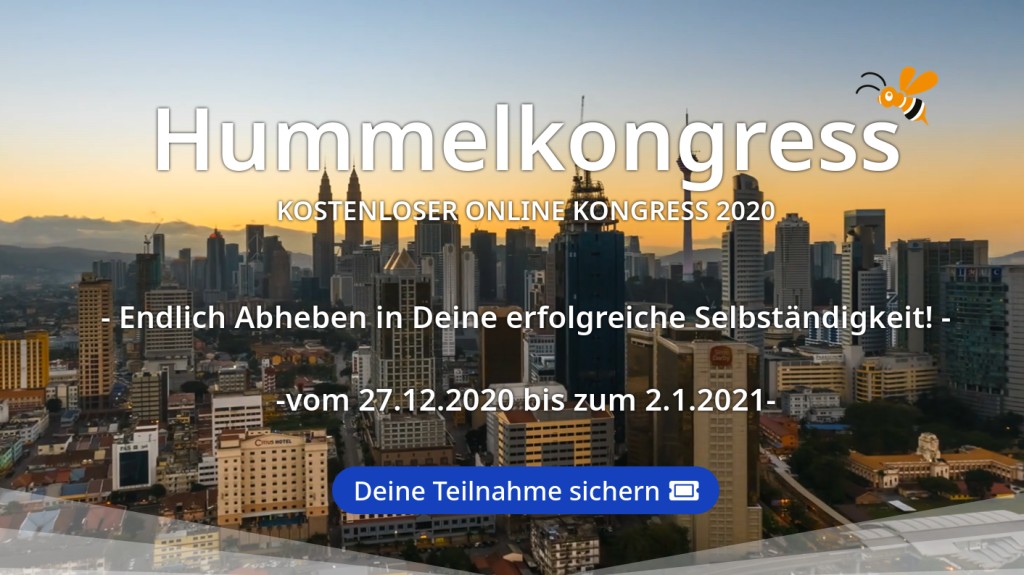 Hier geht's zum kostenlosen Hummelkongress