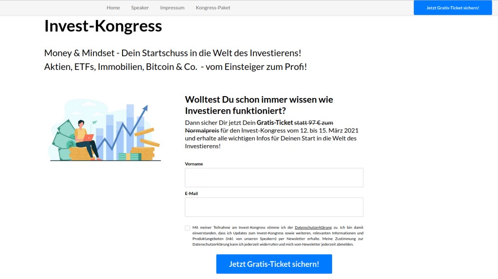 Hier geht's zum kostenlosen Invest-Kongress