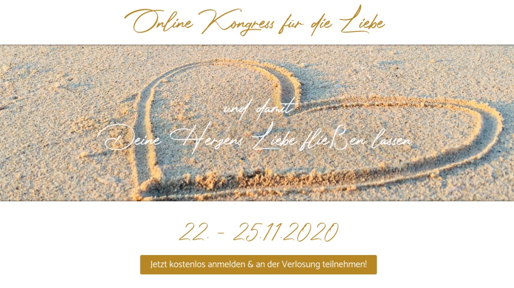 Hier geht's zum kostenlosen Online Kongress für die Liebe