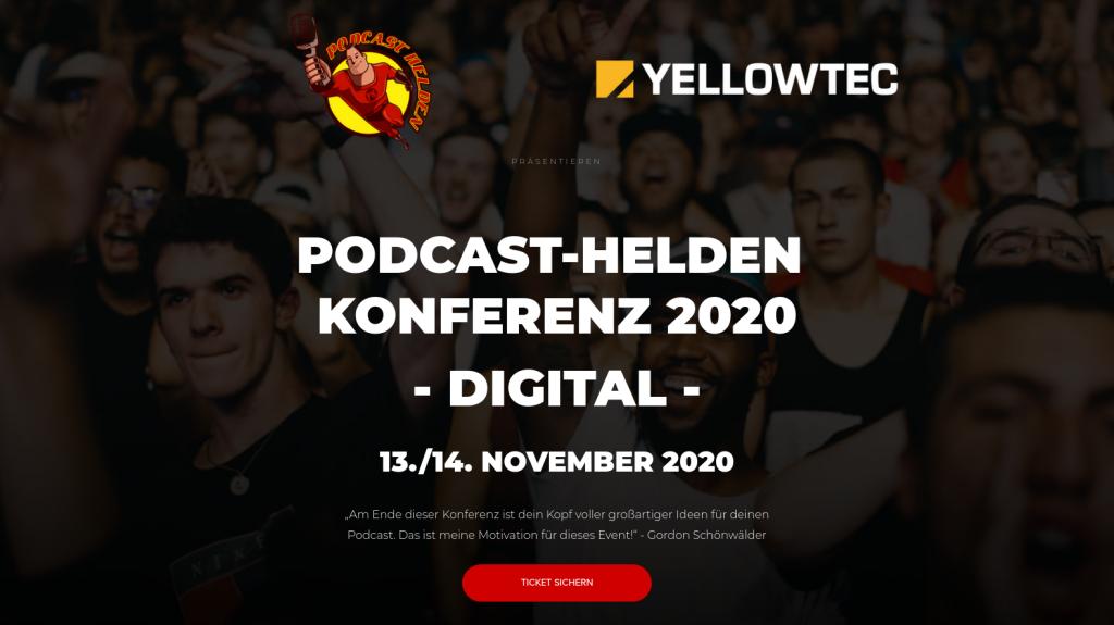 Hier geht's zur Podcast-Helden Konferenz 2020