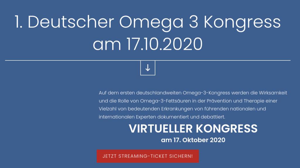 Hier geht's zum ​1. deutschen Omega 3 Kongress