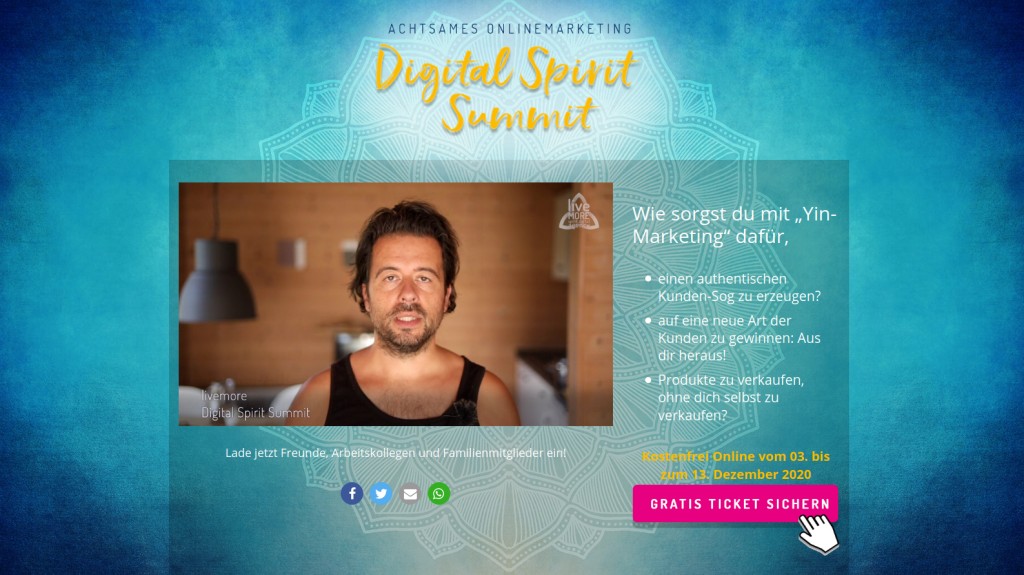 Hier geht's zum kostenlosen Digital Spirit Summit