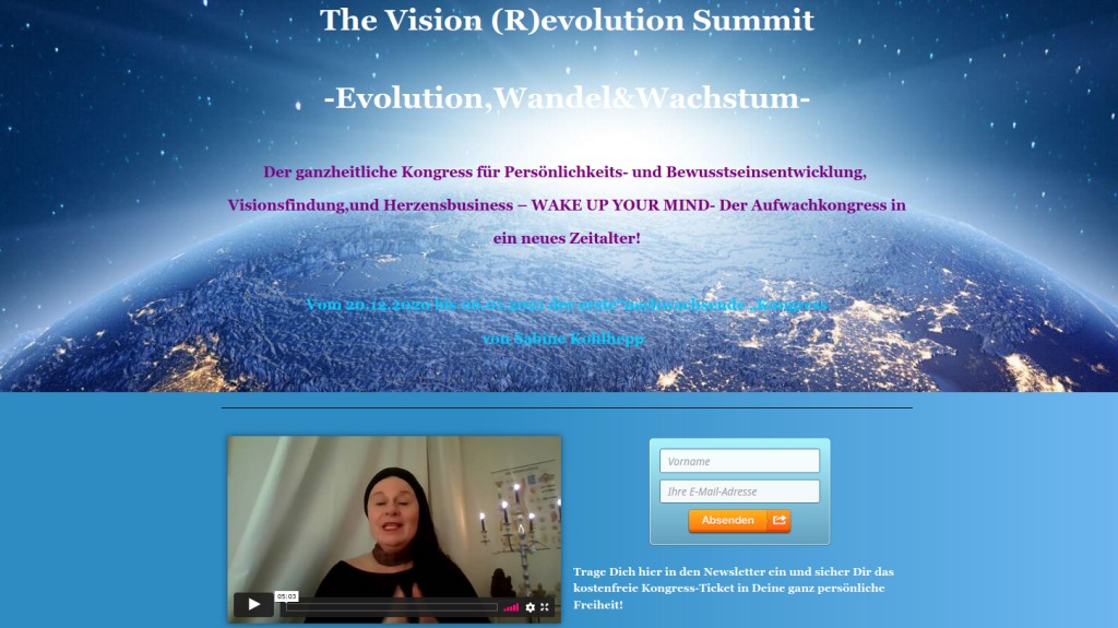 Hier geht's zum kostenlosen The Vision Revolution Summit