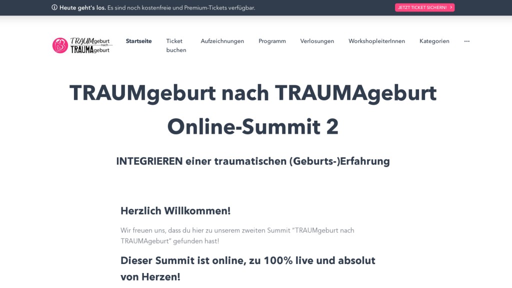 Hier geht's zum TRAUMgeburt nach TRAUMAgeburt Summit