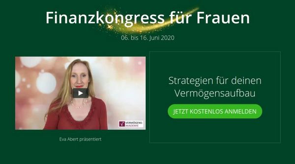 Hier geht's zum kostenlosen Finanzkongress für Frauen