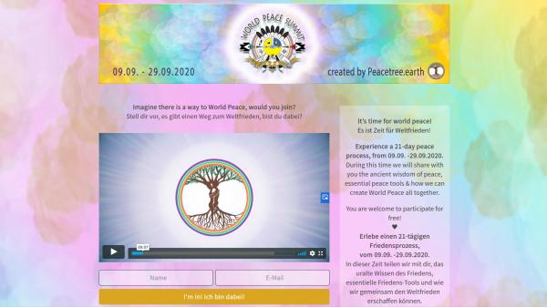 Hier geht's zum kostenlosen World Peace Summit